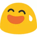 Yellow laughing emoji