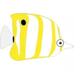 Желтая тропическая рыба
