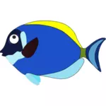 Синий мультфильм рыба