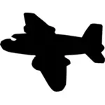 Flygplan siluett ritning