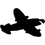 Obrázek siluety letadla