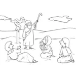 Bible story illustration