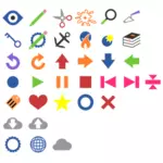 Värilliset verkkosymbolit