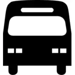 City bus silhouette image