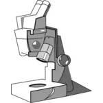 Microscope gray icon