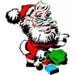 Cool Santa with presents