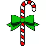 Outlined candy cane