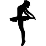 Ballerina vector silhouette