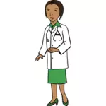 Женщина-врач со стетоскопом