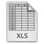 Ícone do XLS planilha documento