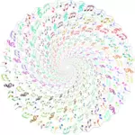 Catatan musik dalam lingkaran
