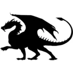 Dragon vector silhouet