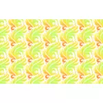 Leafy pattern in orange and green