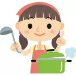 Garota de cozinha