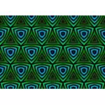 Background pattern with green and blue triangles