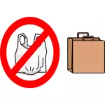 ' Sem sacos de plástico ' permitido