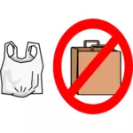 '' Geen papieren zakken '' toegestaan