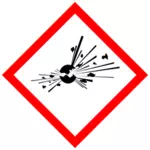 Substanţe explozive, avertizare