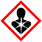 Pittogramma per le sostanze pericolose per la salute umana