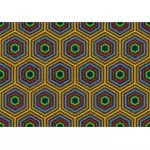 Kleurrijke patroon van zeshoeken