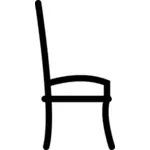 Siyah sandalye siluet