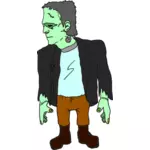 Zombie verde în costum