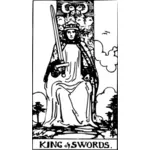 König der Schwerter-Tarot-Karte