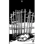 Dziesięć mieczy okultyzm karty