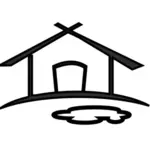 Gården hus-symbol