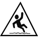 Islak zemin uyarı simgesi
