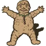 Retro gingerbread man