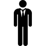 Erkek takım elbise simgesi
