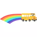 Rainbow skolbuss