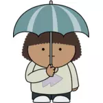 Regenschirm-Kind
