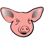 Art de clip de dessin animé de tête de porc