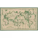 Старая карта мира