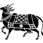 Arte de clip de plantilla de vaca