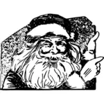 Santa Claus Monochrome Portrait