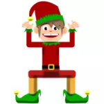 Arte del clip de elfos navideños
