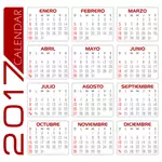 Calendário de 2017