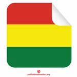 Peeling-Aufkleber-Flagge von Bolivien