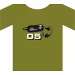 Green t-shirt vector graphics