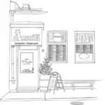 Small restaurant vector image