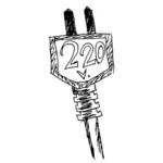 220 V のシンボル