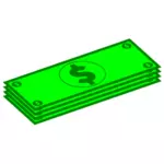 Doları banknot vektör görüntü