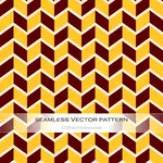Red Yellow Seamless Zigzag Pattern Vector