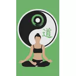 Logotype d’exercice de yoga