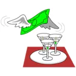 Three martinis image