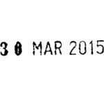 30 mars 2015 banner vektor illustration