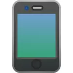 iPhone 4 biru vektor ilustrasi